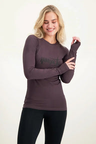 Namaste Core Yoga-Longsleeve - Berry