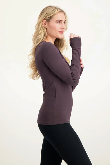 Namaste Core Yoga Longsleeve - Berry