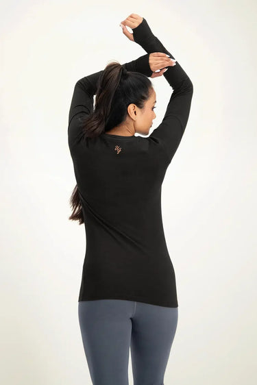 Namaste Core Yoga Longsleeve - Onyx Black