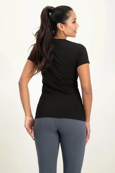 Namaste Core Yoga Tee - Onyx Black
