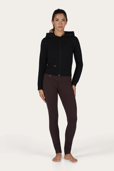 Ora Yoga Fleece Hoodie - Onyx Black