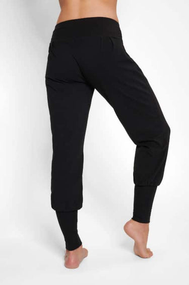 Hippe yoga harem broek Dakini Black-back