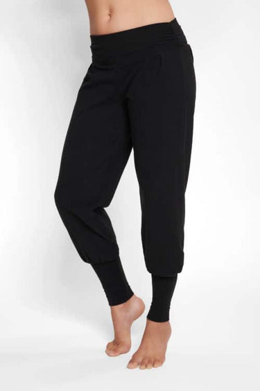 Hippe yoga harem broek Dakini Yoga Pants-Black-side