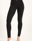 Sati High Waist Yoga Legging - Onyx Black