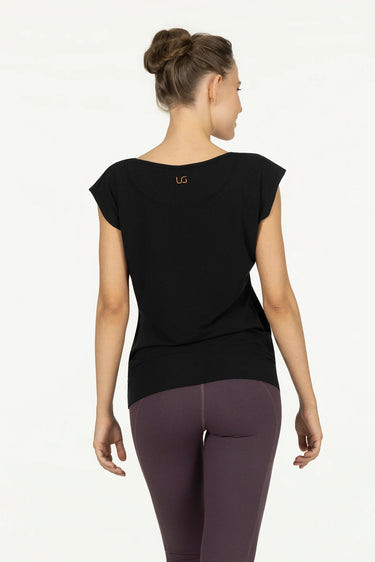 Asana Yoga Tee - Onyx Black
