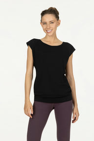 Asana Yoga Tee - Onyx Black
