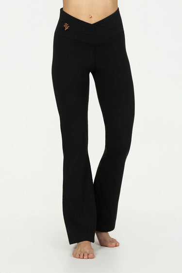 Aura Flared Yoga Sportbroek – Onyx Black