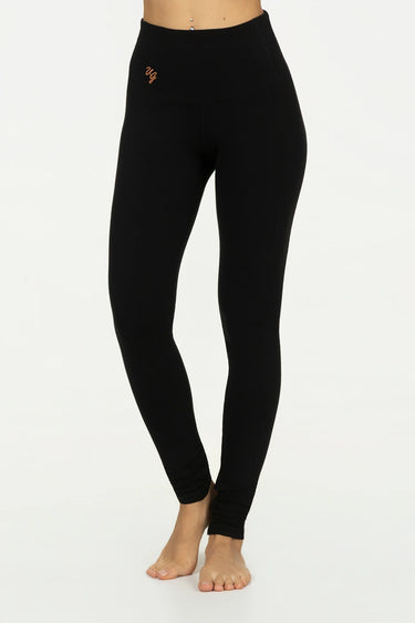 Gaia Yoga Leggings - Onyx Black