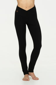 Sati High Waist Yoga Leggings - Onyx Black