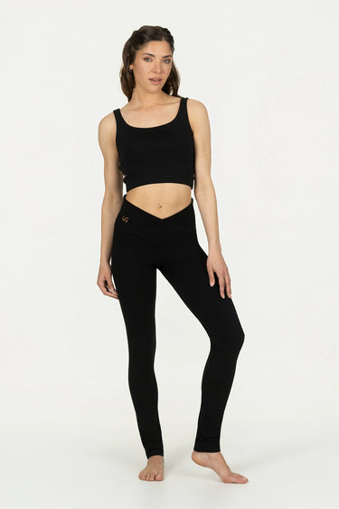 Sati High Waist Yoga Legging - Onyx Black