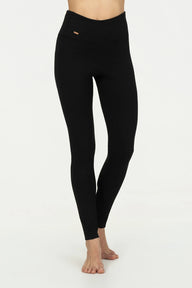 Tara Pocket Yoga Leggings - Onyx Black