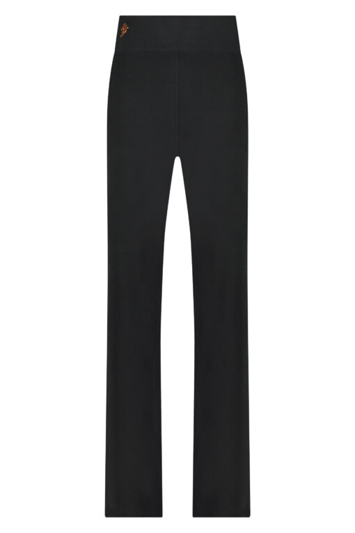 Agni loose-fit yoga broek-high waist yoga broek met losse pijpen-urban black-15515501