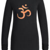 Karuna OM longsleeve yoga shirt – dames yoga top van bamboe – 1422397901 - urban black