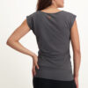 Asana Yoga T-Shirt mit kurzen Ärmeln, Yoga-Shirt mit Taillenbund