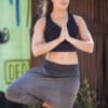 Organic Yoga Harem Capri Pants Off Black by Urban Goddess yoga wear
