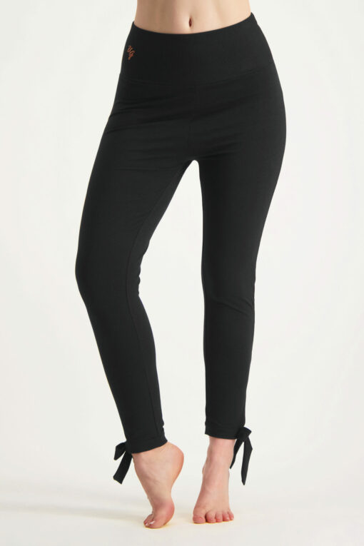 Svaha hip loose fit yoga pants-urban black-13435501-front-model