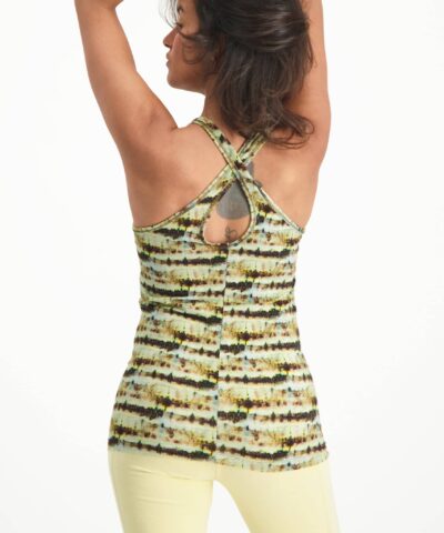 Yoga top met kruisrug Prana - Bagan Tribal Rückseite Modell