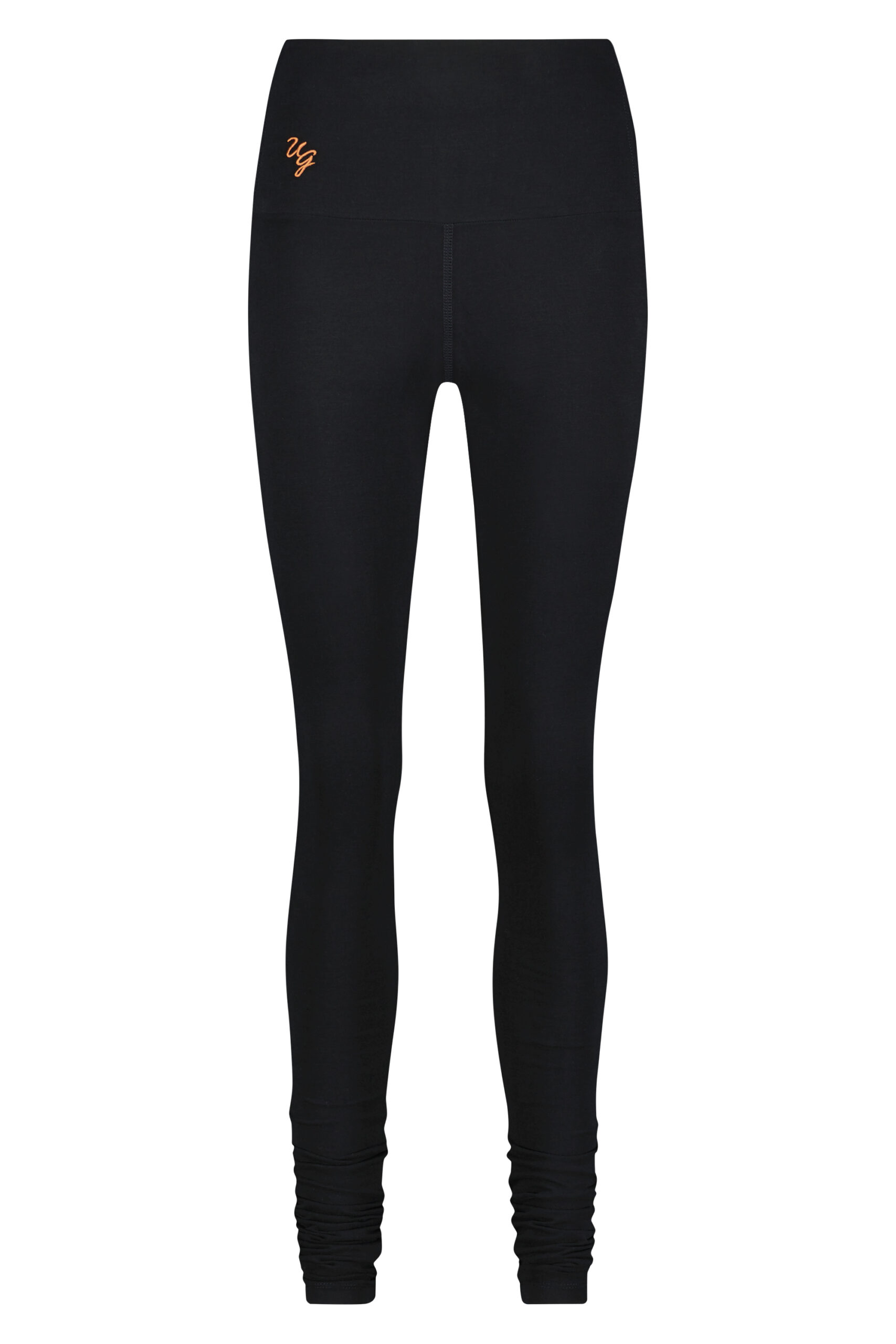 GOTS black pleated high waisted organic cotton leggings - XS – La Boutique  du Yoga-Lausanne